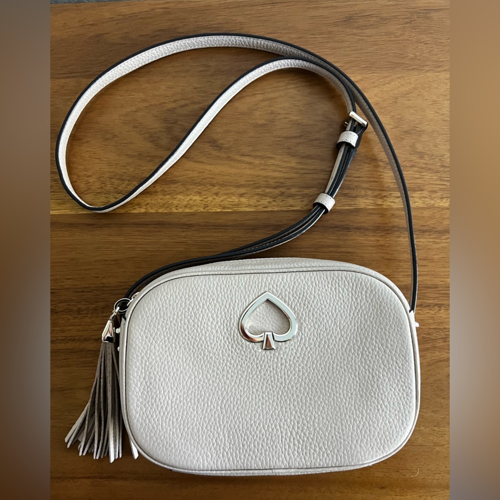 Kate Spade Ivory Crossbody Bag with Tassel